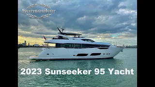 2023 Sunseeker 95 Yacht - Brand New Full Walk-Thru Superyacht Tour