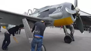 First Engine start up, FW190 Focke Wulf, April 2009.