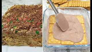 БЕЗ ВЫПЕЧКИ ☑️ Очень ВКУСНЫЙ 🎂 ТОРТ из КРЕКЕРА и КРЕМА