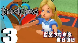 Kingdom Hearts 1 HD Gameplay Walkthrough Part 3 - Wonderland - (PS4/PS3/PS2) (No Commentary)