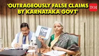 Nirmala Sitharaman Slams Karnataka govt: Finance Min fires back at Sidda on fund allocation and Ads