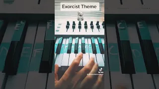 The Exorcist - Piano Easy Tutorial for beginners #piano #shorts #pianocover #pianolessons #easy