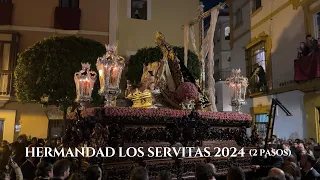 [4K] Hermandad de los Servitas en Boteros 2024 (2 pasos) Sábado Santo - Semana Santa Sevilla