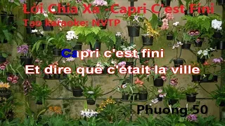 Capri C'est Fini (có lời karaoke)