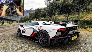 Lamborghini Aventador SVJ 1500 HP - Forza Horizon 5 | Logitech G29 Gameplay.