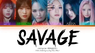 How would EVERGLOW sing  'Savage' - aespa [color coded lyrics HAN/ROM/ENG]