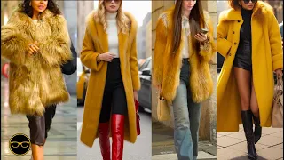 MILAN STREET FASHION 2024❄️HOW TO STYLE A FUR COAT? WOMAN FUR COAT OUTFIT LOVERS IN ITALY