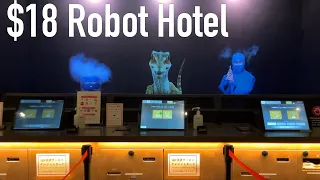 4K Staying at Robot Hotel 🤖😎 in Tokyo, Japan | Henn na Hotel Asakusa Tawaramachi