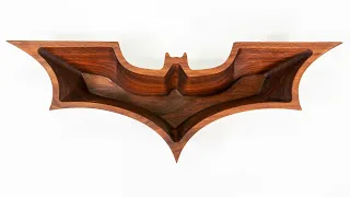 Batman Dark Knight Wood Bowl - CNC Woodworking - 3D CNC Wood Carving