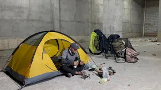 骑行宁德连续一周梅雨天气，所有装备全湿了，无奈露营沿街房过夜