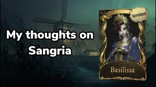 My thoughts on Sangria || Hydra Hunter - Identity V