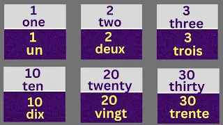 Learn FRENCH NUMBERS 1 - 100 | Apprenez les CHIFFRES FRANÇAIS 1 – 100 | How to Count in French |