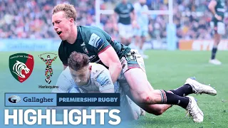 Leicester v Harlequins - HIGHLIGHTS | Red Card Drama In Tight Match | Gallagher Premiership 2022/23