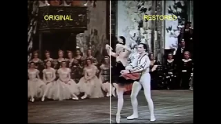 Swan Lake 1957. Film restoration comparison | Лебединое Озеро 1957. Сравнение до и после реставрации