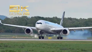 (4K) Munich Airport Arrival & Departure Compilation B777 A350 B757 A380 A330 A320 NEO