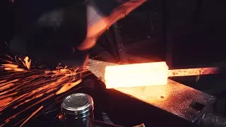 Forging A Viking Broad Seax (Breitsax Ep .1)