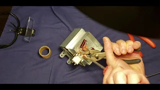 How To Repair Microwave Oven Magnetron. Replacing Filament Terminal Capacitors.