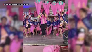 Up by 9 points in survey, Robredo dances with Mangyans in Occidental Mindoro