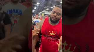 World strongest man eating sloppy at the Columbus Ohio fit scoot #shorts