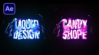 Create Liquid Typography in After Effects - After Effects Tutorial - Text Animation Tutorial