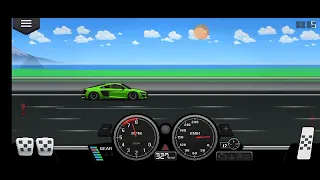 My expensive Audi R8 in pixel car racer*353km/h*