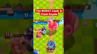 TOP 3: WORST Cards in Clash Royale 🗑