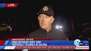 Onondaga County Sheriff Toby Shelley gives update on two officers shot in Salina