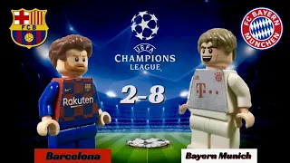 Barcelona 2-8 Bayern Munich | Highlights in LEGO