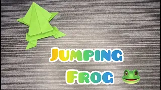 How to make a paper Jumping Frog 🐸 | Easy Paper Craft Frog
