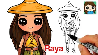 How to Draw Raya | Raya and The Last Dragon