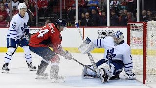 Capitals rally past Maple Leafs for OT win to take series opener