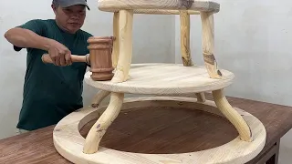 Unique And New Woodworking Ideas Never Seen Before // Create A Sturdy Table With Its Own Style