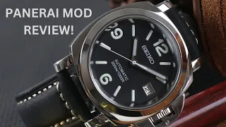 Seiko Panerai MOD Review - Wristmodding #seikomod #watchreviews