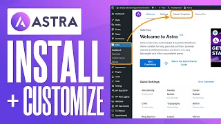 How to Install and Customize ASTRA WordPress Theme (2024) Step by Step Tutorial