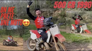 ON ME PRÊTE UN 500 CR 1990 ( Cette moto est dingue 😱 )