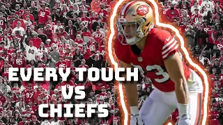 Every touch of 49ers Christian McCaffrey 1st game as Niner vs Chiefs | Highlights