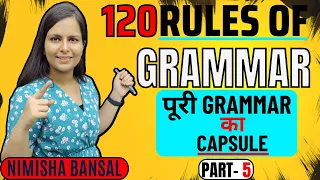 120 RULES OF GRAMMAR | NIMISHA MAM | RULES OF GRAMMAR | ENGLISH GRAMMAR | 7 JUNE 2021 | PART 5