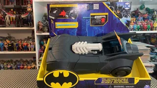 Bat-Tech Tech-Defender Batmobile DC Batman Spin Master Transforming Vehicle Toy Review