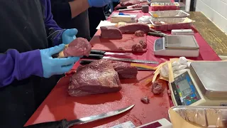 Meat Cutting Competition at the Bowie Ice Arena