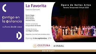 La Favorita, de Gaetano Donizetti / Ópera de Bellas Artes / INBAL / México