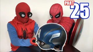 Spiderman Bros Unboxing Realife CAPTAIN AMERICA Replica Helmet!!