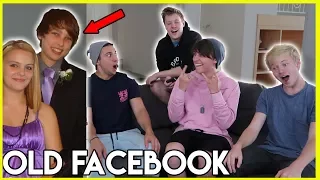 REACTING TO MY OLD FACEBOOK WITH MY ROOMMATES | Colby Brock