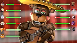 [SFM FNaF] Every Other FNAF Animatronic in a Nutshell WITH Healthbars