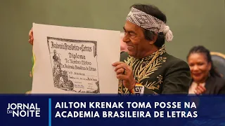 Ailton Krenak toma posse na Academia Brasileira de Letras | Jornal da Noite