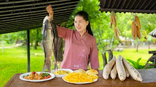 Amazing Harvest Super Large Cassava Roots -  Cook With Super Attractive Cassava Dishes