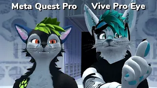 Meta Quest Pro vs. Vive Pro Eye (Eye and Face Tracking tests)