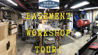 Workshop Tour: Philadelphia Small Basement DIY Work Shop | Home Workshop / Craft Space Ideas