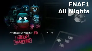 Five Night's At Freddy's 1 FNAF VR Help Wanted (HORROR GAME) Walkthrough FULL NIGHTS No Commentary