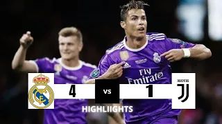 Real Madrid's Dominance: UCL Final 2017 Clash Against Juventus 4-1 | Extended Highlights & Goals 🔥