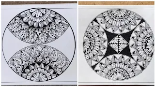 Easy mandala art for beginners....#mandalaartforbeginners #mandala #mandaladrawing #mandalaart